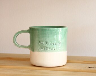 Personalized Ceramic Mug, Custom Mug, Personalized Gift for Friend, Handmade Pottery Mug, Custom Pottery, Custom Name Mug, Mug for Brand