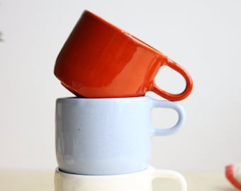 Handmade Speckled Pottery Mug: Minimalist Ceramic Coffee Cup