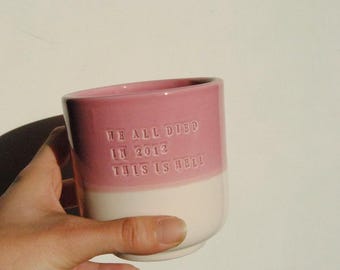 Personalized Pottery Mug: Custom Engraved Ceramic Gift