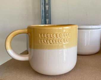 Personalized Pottery Mug: Custom Engraved Ceramic Gift - 12oz Mug