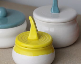 Witch's Cauldron : Ceramic Box with Lid  - Home Decor Object