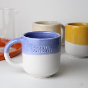 Custom Pottery Mug, Custom Gift, Ceramic Personalized Mug, Personalized Gift, Engraved Mug, Name Mug, Custom Anniversary Gift, Gift for Her