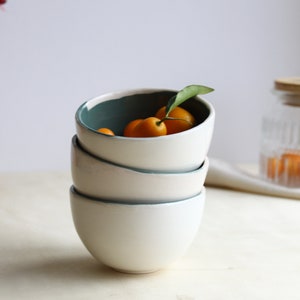 Small Ceramic Bowls, Handmade Bowl Set, Mini Dip Pottery Bowls, Ice Cream Dish, Mini Serving Bowls