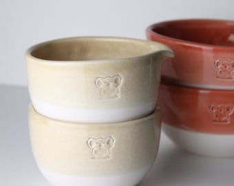 Handmade Ceramic Matcha Bowl: Koala Design Chawan