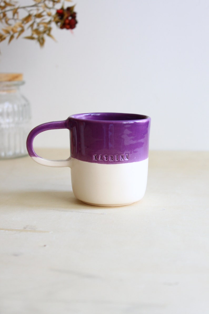 Personalized Ceramic Mug, Custom Mug, Personalized Gift for Friend, Handmade Pottery Mug, Custom Pottery, Custom Name Mug, Mug for Brand image 6