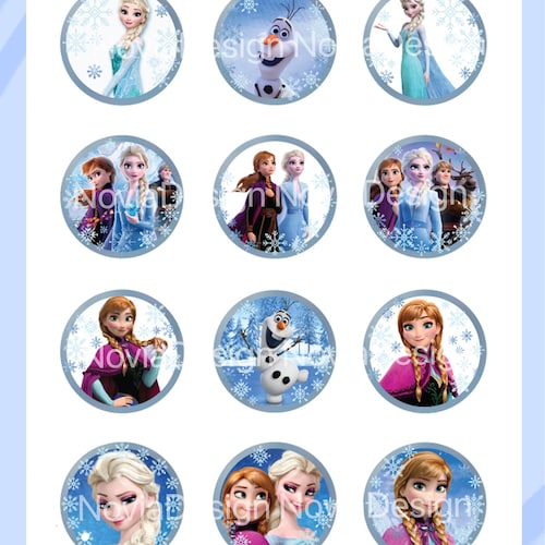 Printable Frozen Cupcake Toppers: Digital Download Frozen - Etsy