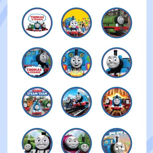 Printable Thomas Friends Cupcake Toppers Cupcake Picks Etsy Israel Printable Thomas Friends Cupcake Toppers Cupcake Picks Etsy Israel