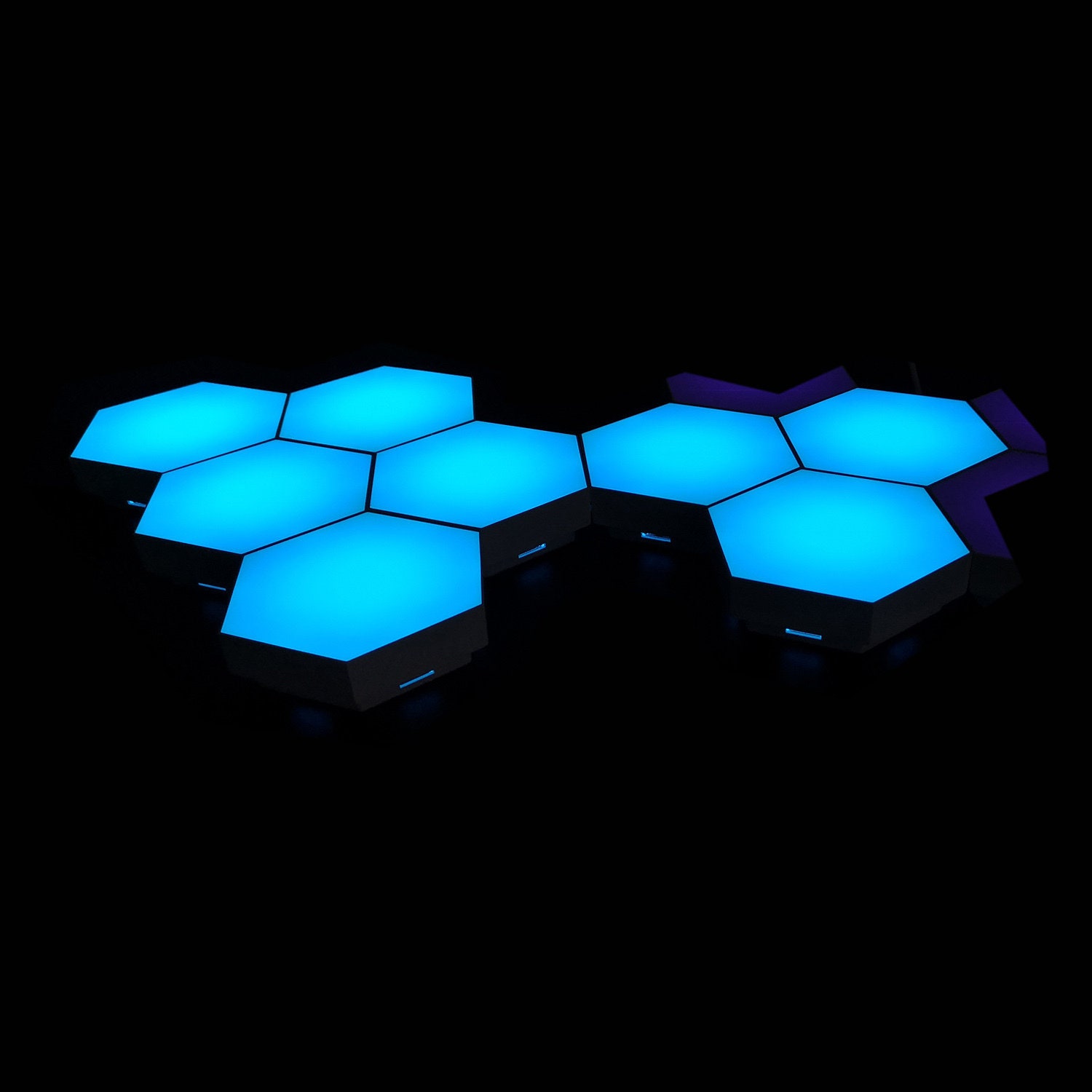 Color Changing Wall LED Light Blocks DIY Geometric Assembly Etsy
