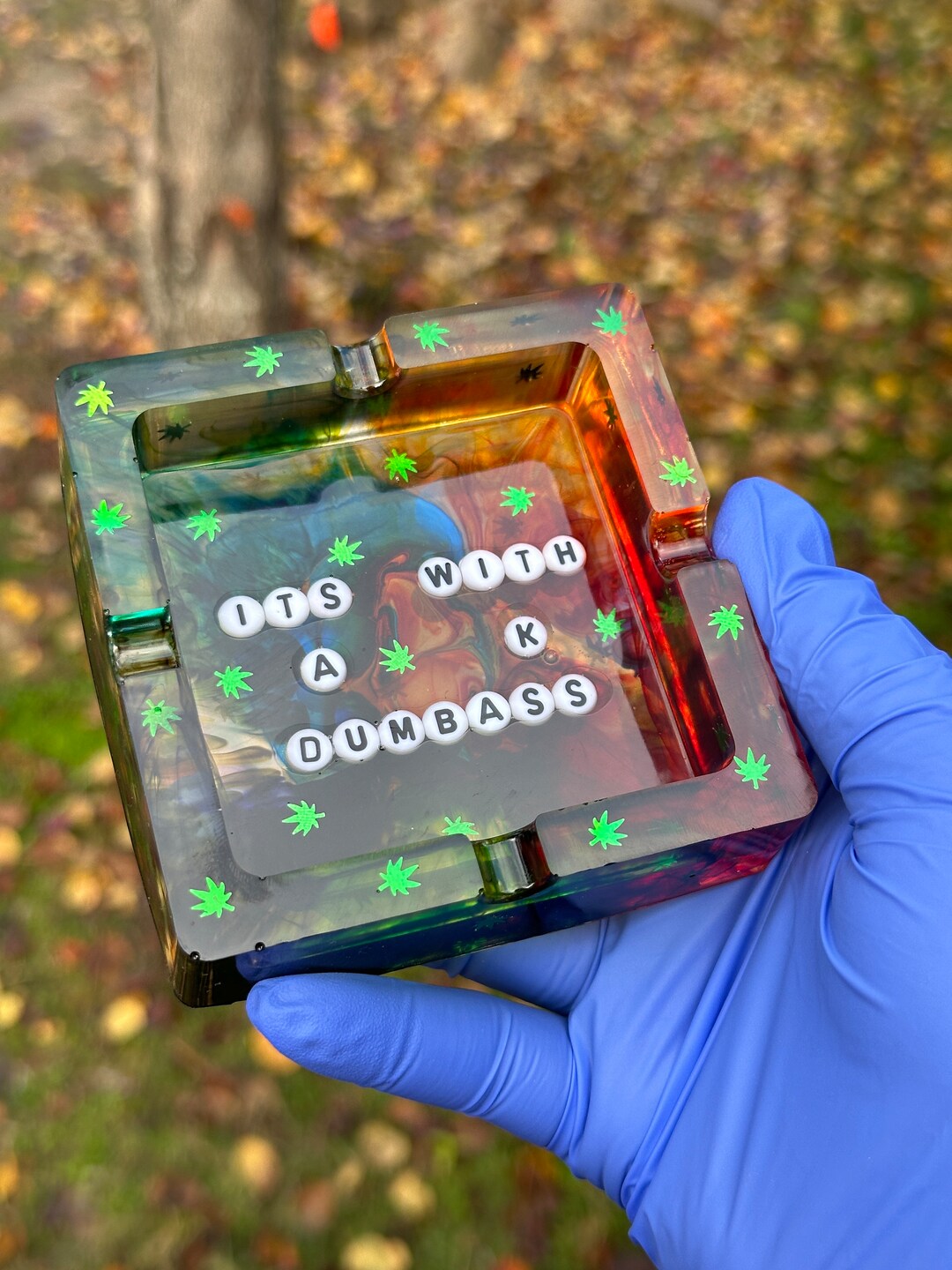 Custom Rainbow Ashtray Cute Ashtray Cigarette Holder Handmade Etsy