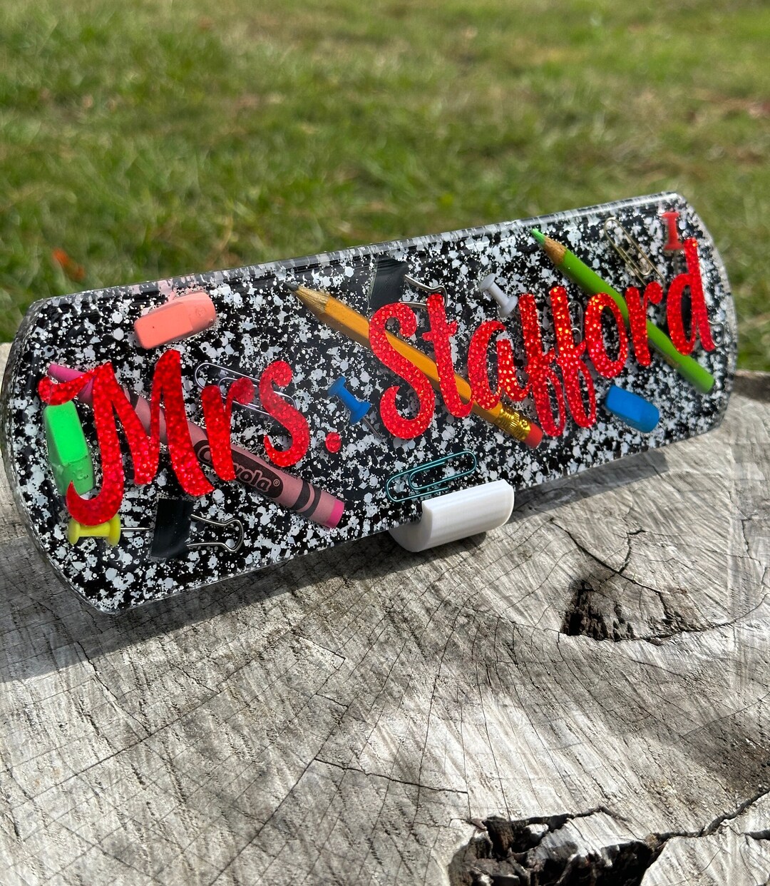 Personalized Teacher Desk Name Plate Teacher Appreciation Gift Etsy