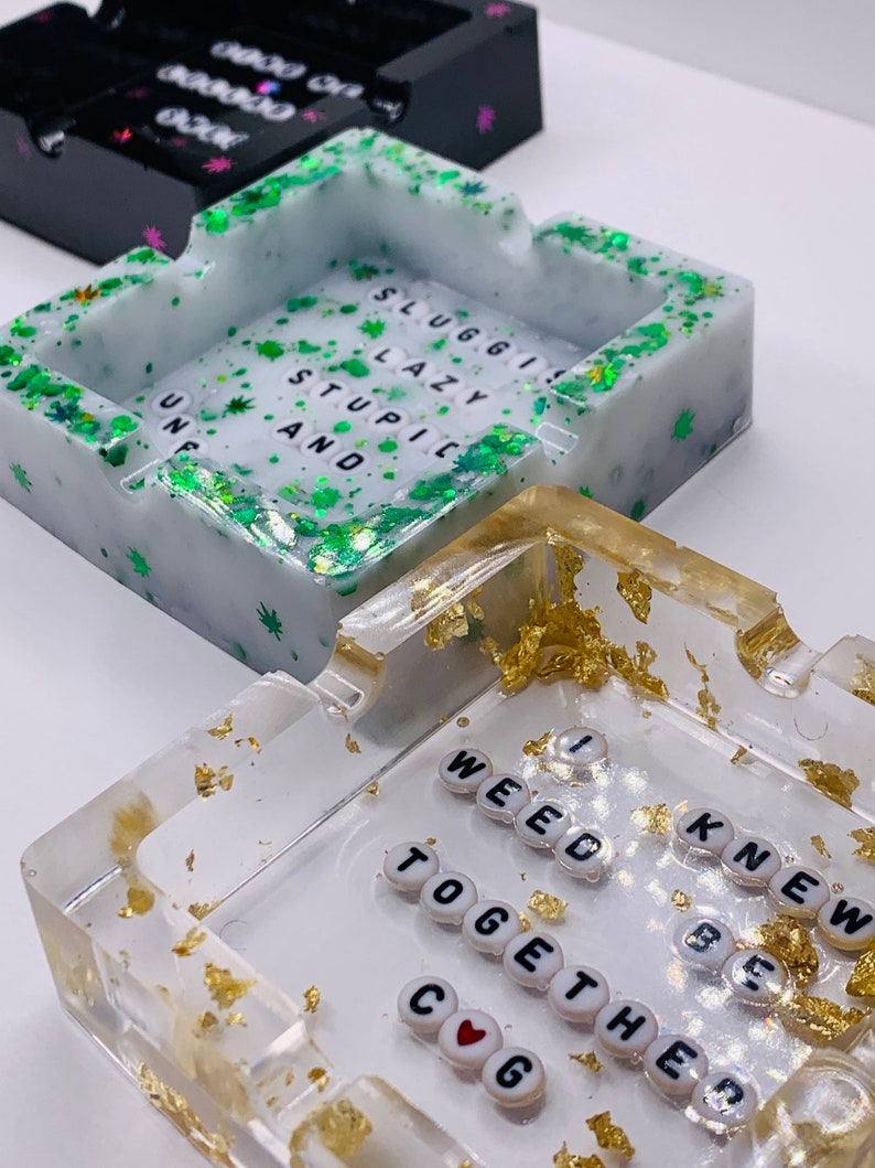 Custom Ashtray Cute Ashtray Cigarette Holder Handmade Gifts Etsy