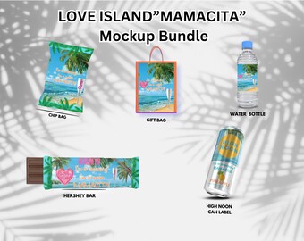 Love Island Theme Party Favor Bundle set- non editable