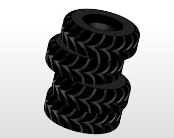 Tire Straw Topper 3D Model (Digital STL File)