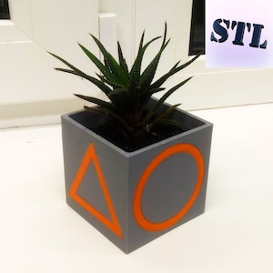 small planter, pot stl file for 3d printing. Window, small, cute planter 3d print file. Indoor plant pot.