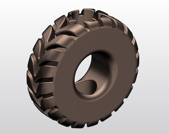 Tire Straw Topper 3D Print File, STL Model (8.5mm)