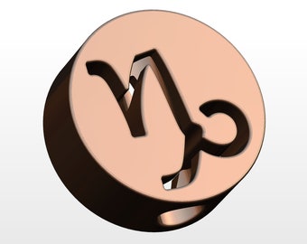Capricorn Straw Topper 3D Print File – Zodiac STL Buddy (Digital Download)