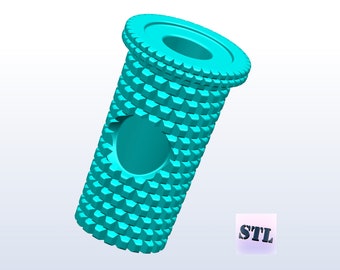 3D Printed Tumbler Straw Topper STL File