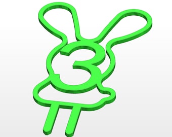 Download Funny Cake Topper Rabbit Cake Topper Stl File 3d Printing 3 Year Digit Numbers Svg Stl File Bunny Cake Topper Birthday Age Number Cake Toppers Picks Party Decor Gkjwonosari Com