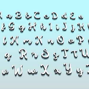 3D Printable English Alphabet Models - Uppercase & Lowercase Letters ...