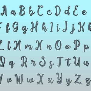 3D Printable English Alphabet Models - Uppercase & Lowercase Letters ...