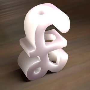 Puede incluir: Un signo de libra esterlina blanco en tres dimensiones, renderizado en un estilo simple y moderno. El símbolo está ligeramente inclinado, creando una imagen dinámica.