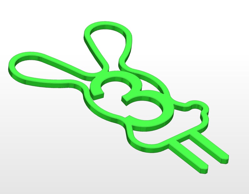Funny cake topper Rabbit cake topper Stl file 3d printing 3 year digit numbers svg stl file Bunny Cake Topper birthday age number