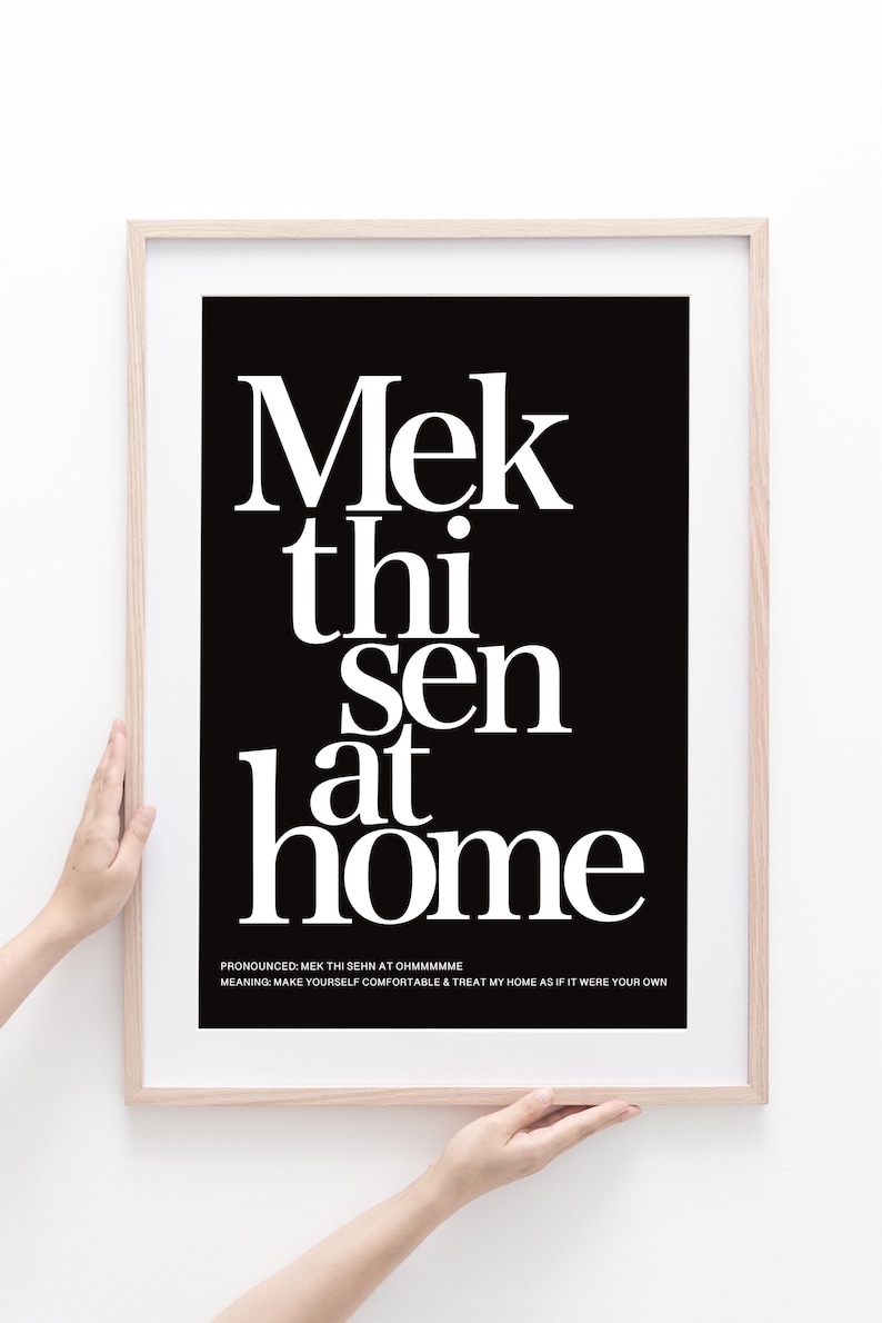 Yorkshire dialect print, Yorkshire slang, mek thi sen at home, Yorkshire sayings, South Yorkshire, Barnsley prints, Yorkshireman, welcome Black background