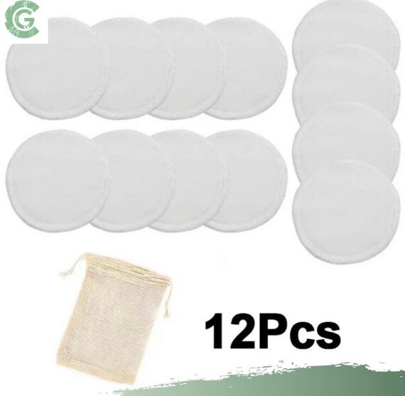 12pcs Bamboo Nursing Breast Pads with Laundry Bag