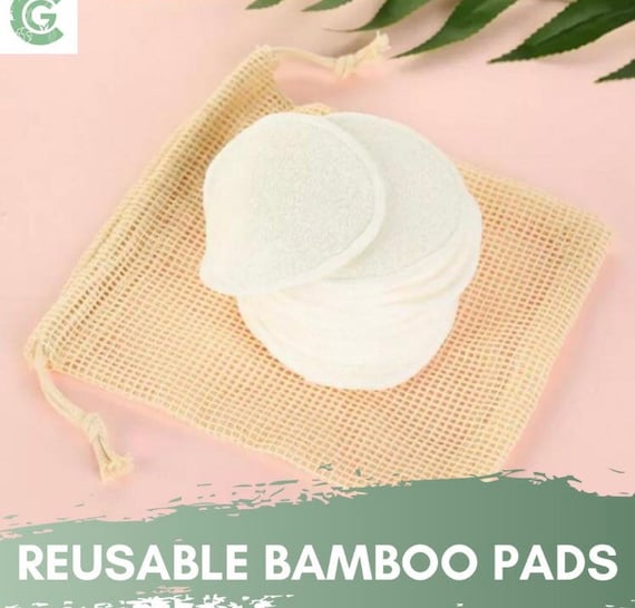 Organic Nursing Pads/ Breast Pads w Bamboo and PUL