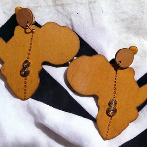 Handmade Natural Africa Clip On Earrings