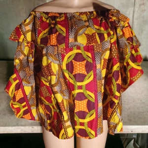 Arewa Smocked Top- yellow and gold main image 1