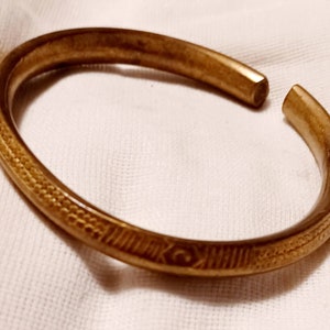 Mens Antique Bronze Tribal Benin Bracelet