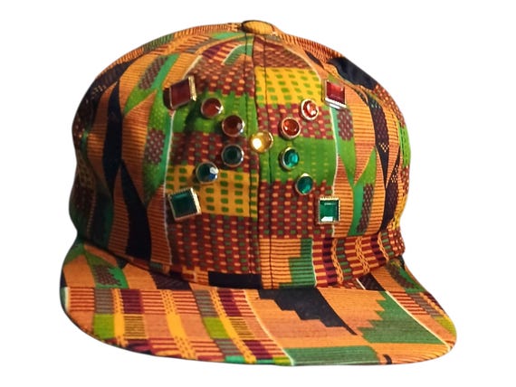 Vintage 1990s Malcom X Kente Snapback Deadstock Rare