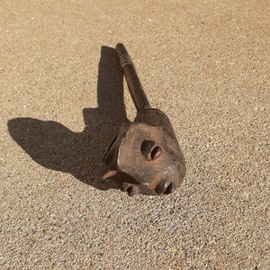 Antique Hand Carved African Ceremonial Pipe Senegal