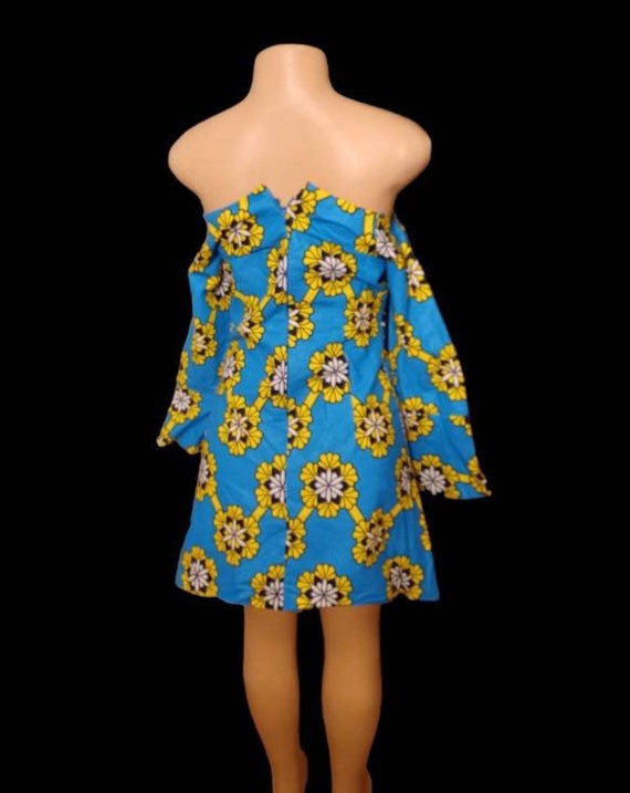 Custom handmade 1960s style Mini dress small - image 3