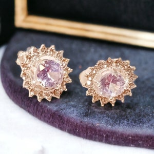 Rhinestone Stud Clip On Earrings clear/silver