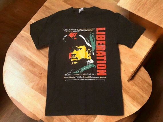 Vintage Marcus Garvey 1990s Liberation Tshirt Siz… - image 1