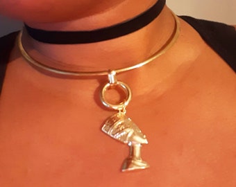 Queen Nefertiti Choker Necklace Set - Etsy