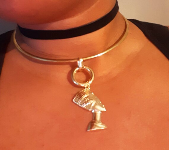 Queen Nefertiti Choker Necklace Set - Etsy
