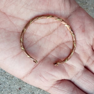 Vintage Baby Brass and Copper African Baby Bangle