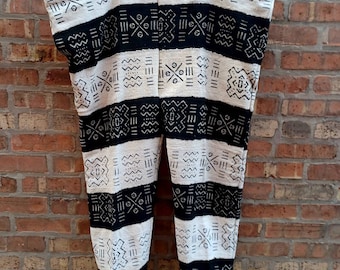 Mens Authentic Handmade Vintage Mudcloth Pants M-3XL Mali