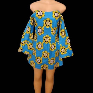 Custom handmade 1960s style Mini dress small