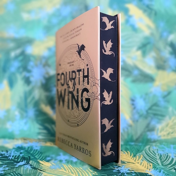 Buy Fourth Wing Book Sprayed Edge Etsy