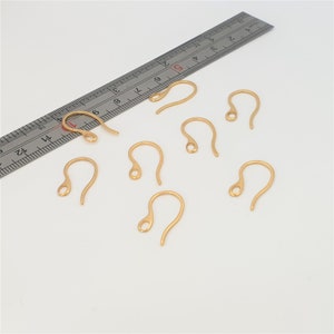3 Pairs Gold Stainless Steel Ear Wires, Solid Stainless Steel Earring Hooks, Gold Sturdy Earring Hooks, Jewellery making Supplies