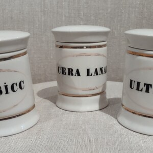 Set of 3 Vintage Apothecary Jars