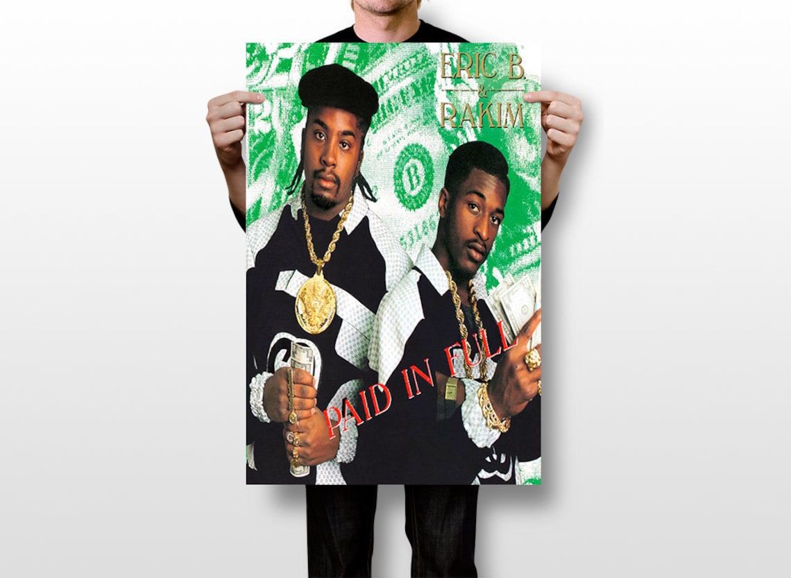 Eric B and Rakim Paid in Full Album Cover Graphic Print Wall Etsy