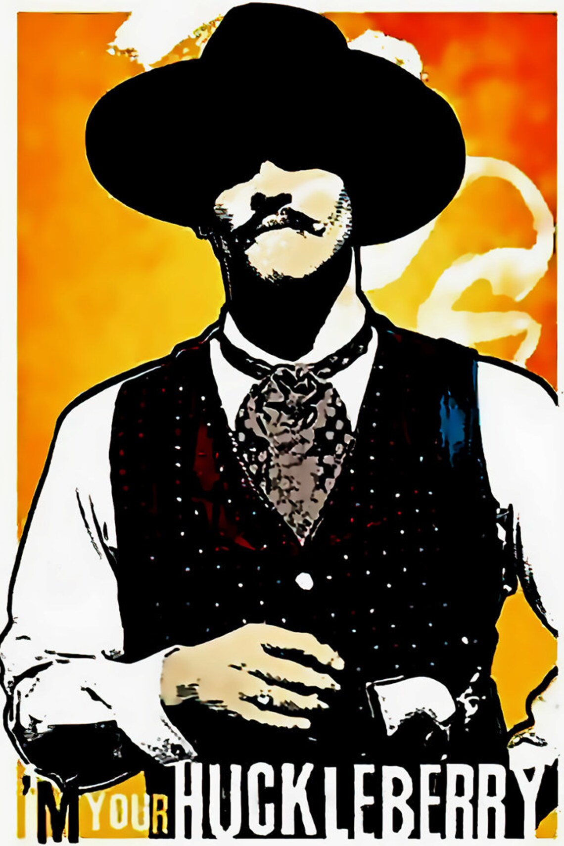 Doc Holliday Tombstone Im Your Huckleberry Graphic Print Wall | Etsy