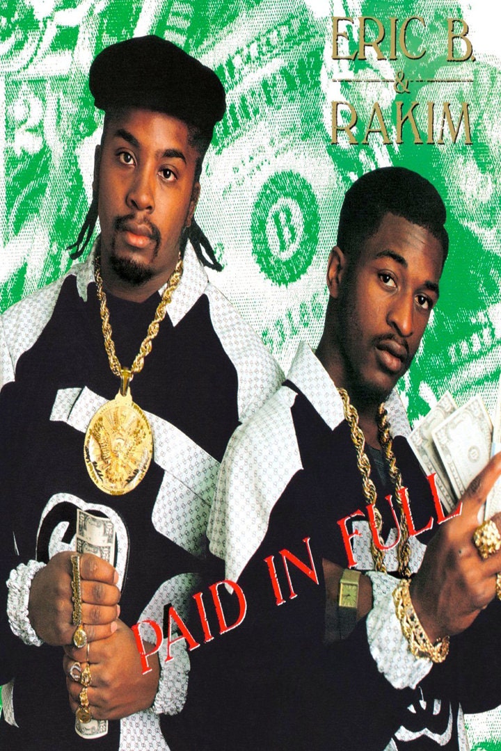Eric B and Rakim Paid in Full Album Cover Graphic Print Wall Etsy