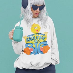 Big Duck Sweatshirt, Yellow Duck Jumper, Retro Duck Sweatshirt, Yellow Duck Graphic Pullover, Unisex Jumper, Gift for Her