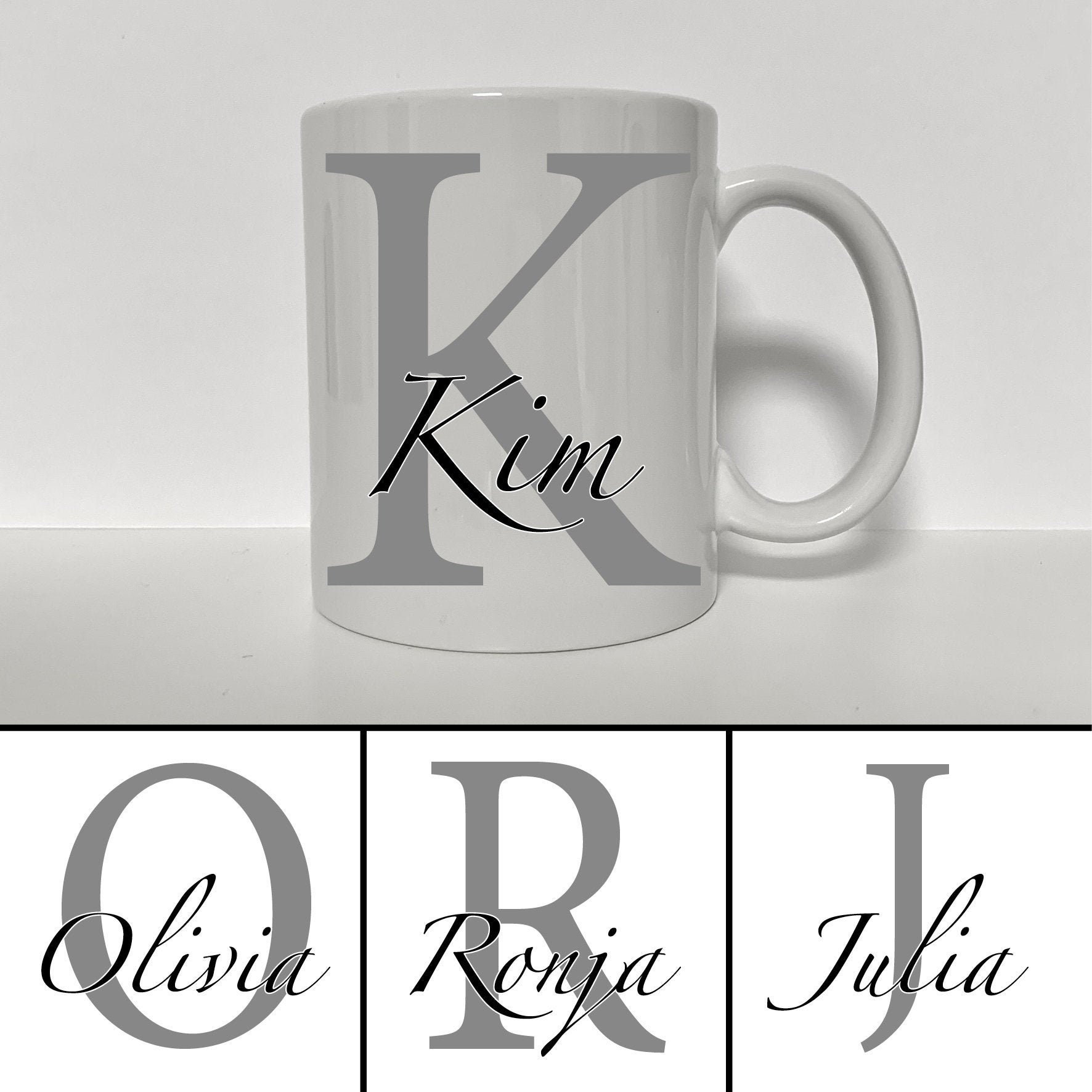 Name Cup FREE SHIPPING Cup with Letters Personalized Cup Etsy
